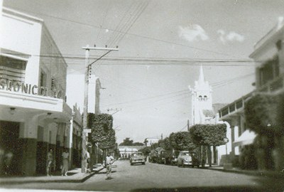 Vista da rua Conselheiro Antônio Prado, no centro da cidade