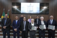 Jamil Buchalla, Henrique Lopes Rodrigues e Samir Nakad são homenageados em Sessão Solene