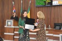 Larissa Braganholo Hostalácio recebe título Cidadã Biriguiense