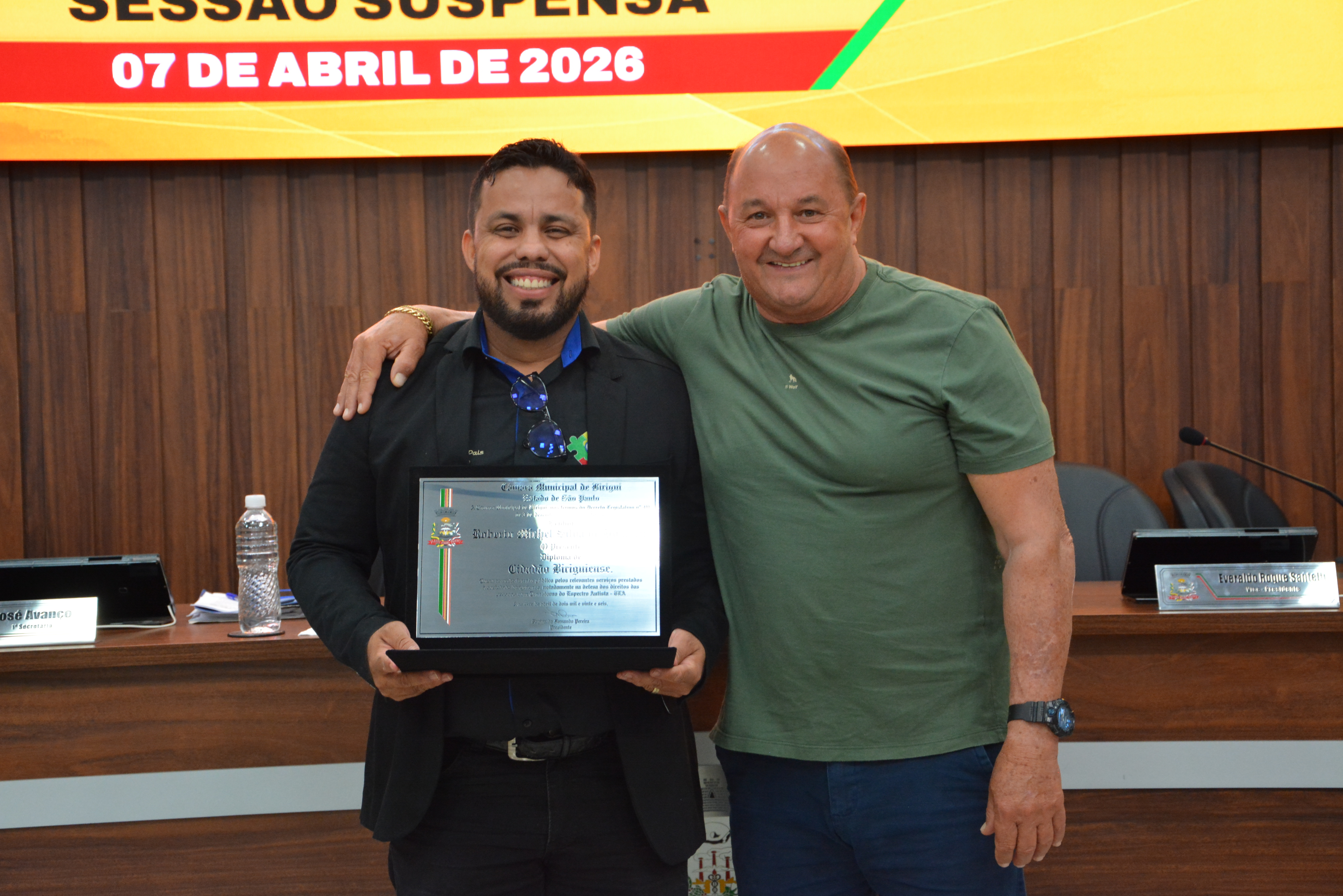 Michel Holanda do Autismo é homenageado e PLO n°119 é retirado de tramitação